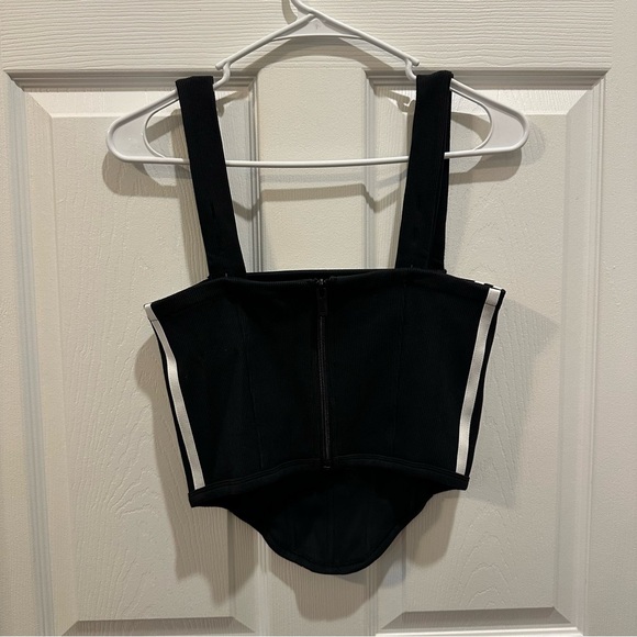 NWT adidas Originals Women's Ribbed Corset Tank Size 10 - Picture 3 of 6